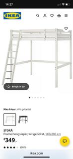 Ikea 2 persoons hoogslaper, Hoogslaper, Tweepersoons, Zo goed als nieuw, 200 cm