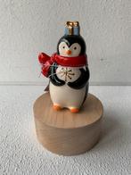 Nieuw speeldoosje met porseleinen pinguïn, Diversen, Kerst, Ophalen of Verzenden, Nieuw