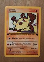 Pokemon Mankey 1st edition Team Rocket, Ophalen of Verzenden, Zo goed als nieuw