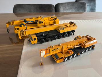 3 hijskranen Liebherr Demag Kato Gescha Shinsei beschikbaar voor biedingen