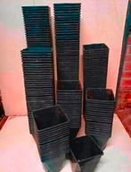 Kweekpotten plantenpotten bloempotten 14x14x14 cm, Kunststof, Gebruikt, Vierkant, Ophalen of Verzenden