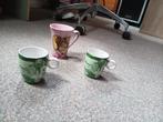Set van 3 Mokken - Kikker & Sofia het Prinsesje, Huis en Inrichting, Keuken | Servies, Gebruikt, Keramiek, Ophalen of Verzenden