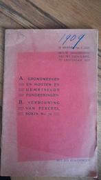 aanbesteding contract 1909 Rokin 76 Amsterdam, Antiek en Kunst, Ophalen of Verzenden