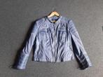 Dames lederlook jasje / jas - blauw denim kleur - maat XL, Blauw, Maat 46/48 (XL) of groter, Ophalen of Verzenden, Zo goed als nieuw