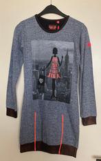 Grijsblauw jurk met front print mt 164 - 170 TOM DU - NIEUW, Meisje, Nieuw, Ophalen of Verzenden, Tom Du