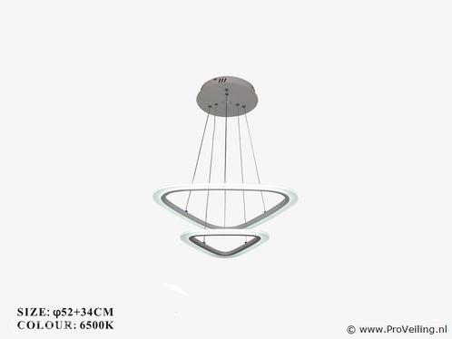 Online Veiling: Kroonluchters LED - 3 kleuren - afstandsb..., Huis en Inrichting, Lampen | Kroonluchters, Nieuw