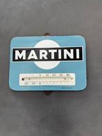 Oud emailke reclame bord Martini met thermometer, Verzamelen, Merken en Reclamevoorwerpen, Ophalen of Verzenden, Gebruikt, Reclamebord