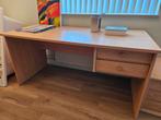 Houten Bureau met 2 Lades, Ophalen of Verzenden, Gebruikt, Bureau
