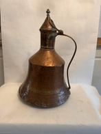 Fraaie decoratieve antiek koperen kan, Ophalen of Verzenden, Koper