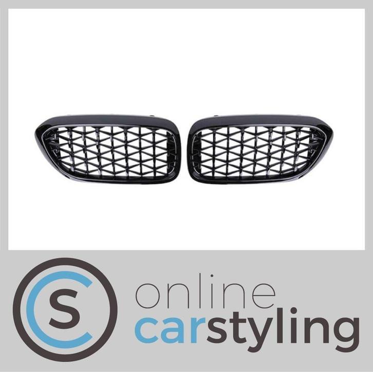 Grill Nieren BMW 5-Serie G30 / G31 Diamant Style Glossy Blac, Auto-onderdelen, Overige Auto-onderdelen, BMW, Nieuw, Ophalen of Verzenden