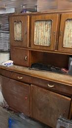 Antieke oude kast met deurtjes en lades - opknapper, Antiek en Kunst, Curiosa en Brocante, Ophalen