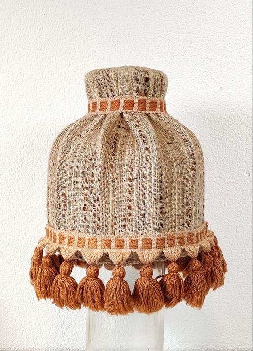 Retro lampenkap met kwastjes. Jaren 70, Verzamelen, Retro, Huis en Inrichting, Ophalen of Verzenden