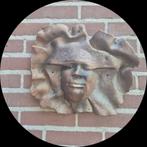 Wandmasker Klei - Abstract Gezicht, Ophalen of Verzenden