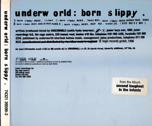 Underworld – Born Slippy 2-CD Maxisingle 1996 💿, Cd's en Dvd's, Cd Singles, Zo goed als nieuw, Dance, 1 single, Maxi-single, Verzenden