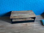 Mango houten salontafel, Huis en Inrichting, Tafels | Salontafels, Ophalen, Gebruikt, 100 tot 150 cm, Vierkant