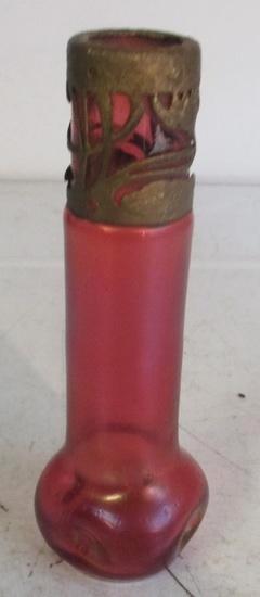 art nouveau bloemenvaasje Stolzle Loetz, Antiek en Kunst, Antiek | Glas en Kristal, Verzenden