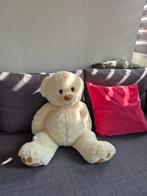 Big fluffy white teddy bear, Ophalen of Verzenden, Zo goed als nieuw, Beer