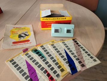 Vintage Lestrade Stereoscoop met Dia's beschikbaar voor biedingen
