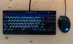 Corsair K65 toetsenbord en Sabre muis, Bedraad, Gaming toetsenbord, Ophalen of Verzenden, Corsair