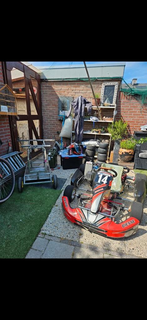 Rotax max senior 125 cc, Sport en Fitness, Karting, Zo goed als nieuw, Kart, Ophalen