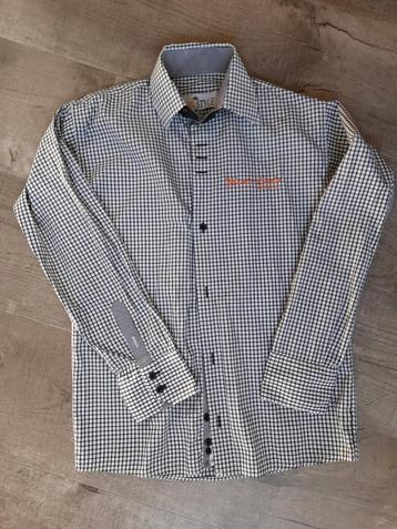 Jongensblouse overhemd zwart wit geruit maat 152 beschikbaar voor biedingen