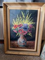 Schilderij op doek met bloemen, Antiek en Kunst, Kunst | Schilderijen | Klassiek, Ophalen