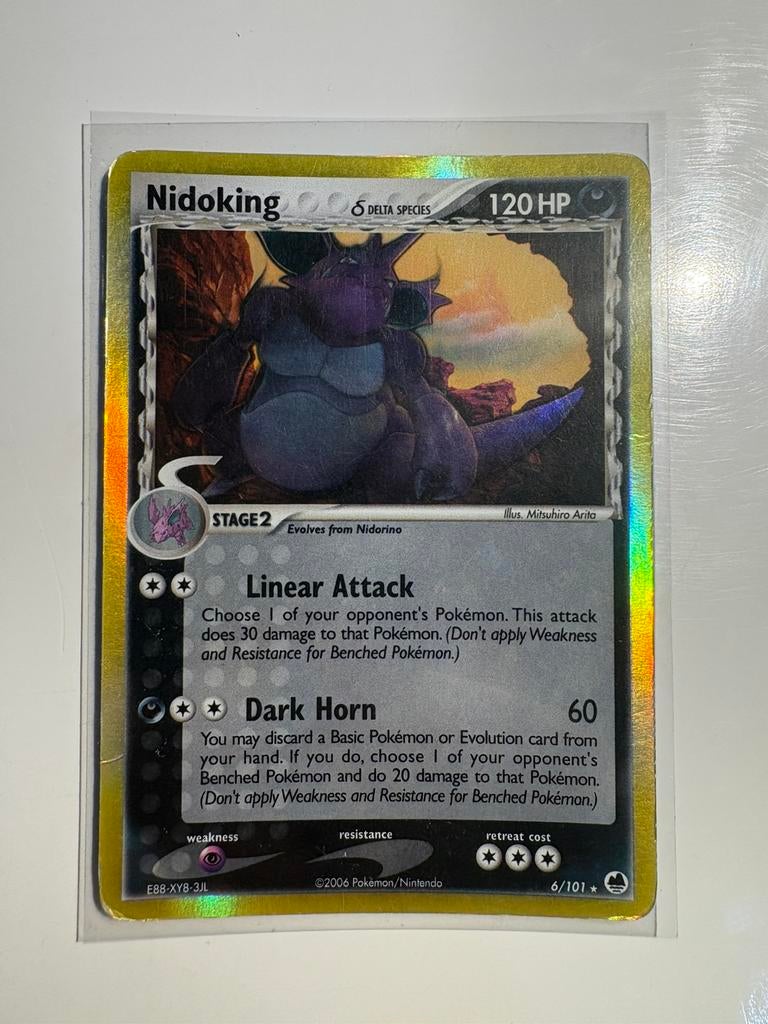Nidoking Delta Species Holo 6/101, EX Dragon Frontiers(2006), Ophalen of Verzenden