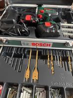 Bosch PSR 12-2 Accuboormachine met accessoires, Doe-het-zelf en Verbouw, Gereedschap | Boormachines, Gebruikt, Variabele snelheid