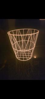 Ijzeren mand, Ophalen of Verzenden, Zo goed als nieuw, Rond, Overige materialen