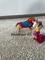 Schleich Veulenset met meisje en accessoires, Ophalen of Verzenden, Zo goed als nieuw, Meisje