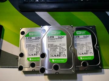 3*2tb Western Digital Green beschikbaar voor biedingen