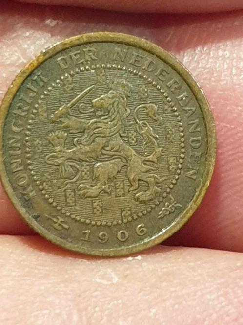 Halve cent 1906 (03), Postzegels en Munten, Munten | Nederland, Overige waardes, Koningin Wilhelmina, Ophalen of Verzenden