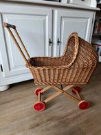 Retro rieten poppenwagen, Kinderen en Baby's, Ophalen, Gebruikt, Babypop