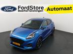 Ford Puma EcoBoost Hybrid 125pk ST-Line X AUTOMAAT | Winter, 125 pk, Blauw, Leder en Stof, 23 km/l