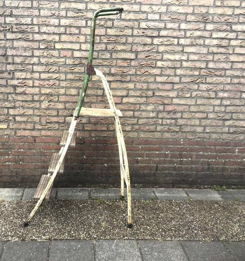 Vintage Brabantia huishoudtrap 3 treden + plateau, Doe-het-zelf en Verbouw, Ladders en Trappen, Gebruikt, Trap, Minder dan 2 meter