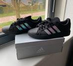 Adidas Grand Court Base Dames Sneakers zwart/parelmoer mt 40, Adidas, Zwart, Ophalen of Verzenden, Sneakers of Gympen
