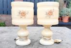 2 prachtige onyx tafellampjes, Antiek en Kunst, Antiek | Lampen, Ophalen