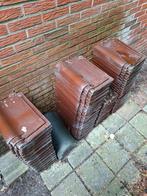 90 geglazuurde dakpannen en 7 nokvorsten., Ophalen, Steen of Klei, Zo goed als nieuw, 15 m² of meer