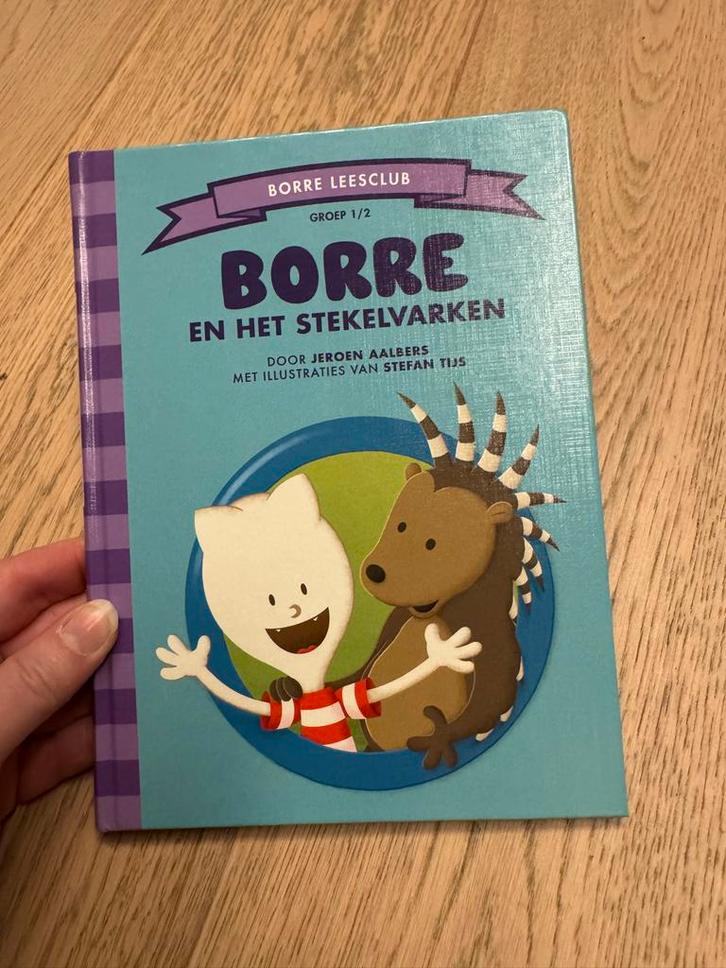 Borre en het Stekelvarken - Jeroen Aalbers, Boeken, Kinderboeken | Baby's en Peuters, Zo goed als nieuw, 3 tot 4 jaar, Uitklap-, Voel- of Ontdekboek