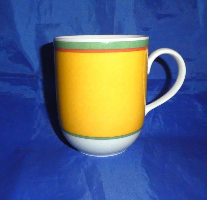 Villeroy&Boch Tipo Viva Yellow mokken, Huis en Inrichting, Keuken | Servies, Zo goed als nieuw, Kop(pen) en/of Schotel(s), Overige stijlen