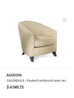 Twee prachtige DESIGN MARIONI CALENDULA fauteuils nwpr €3000, Ophalen, 75 tot 100 cm, 50 tot 75 cm