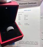 Exclusieve 14K Witgouden Pavé Diamanten Ring Pavé, Wit, Ophalen of Verzenden, Met edelsteen, Dame