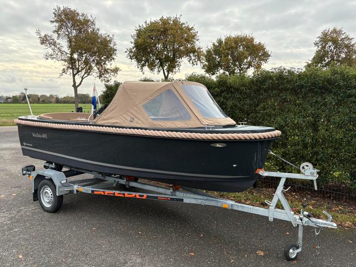 Maxima 490 sloep incl. Honda 20 pk & boottrailer veel opties, Watersport en Boten, Sloepen, Gebruikt, 10 tot 30 pk, 3 tot 6 meter
