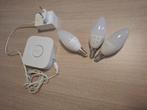 3x Philips Hue E14 Wit (incl. Hue bridge), Led-lamp, Minder dan 30 watt, Zo goed als nieuw, E27 (groot)