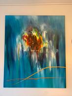 Prachtig blauw schilderij, Ophalen