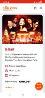 Ticket sail on stage, Tickets en Kaartjes, Concerten | Pop, Eén persoon