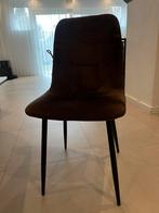 Velvet Bruine stoelen 6 stuks, Huis en Inrichting, Stoelen, Overige materialen, Bruin, Ophalen of Verzenden, Zo goed als nieuw