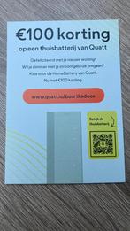 Quatt Homebattery €100 korting - thuisbatterij korting