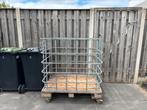 IBC container krat hout 1000L met onderstel en 4 zwenkwielen, Ophalen, 100 cm of meer, 60 cm of meer, Zo goed als nieuw