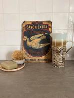 Antieke Franse Blikcard reclame savon extra Le Pigeon, Ophalen of Verzenden